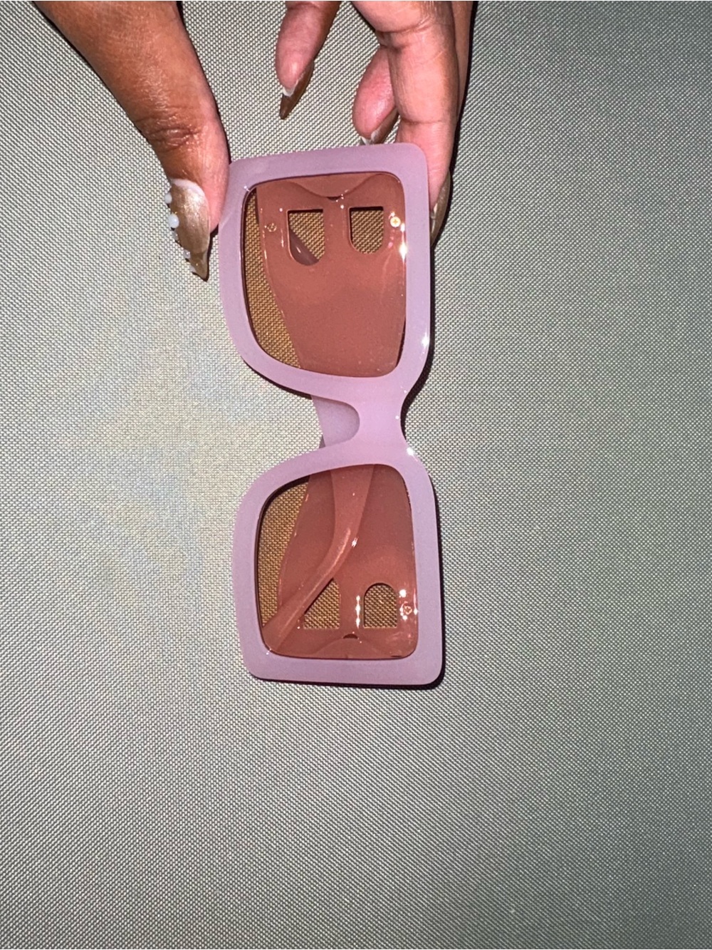 Chic Square Pink Sunglasses for Women